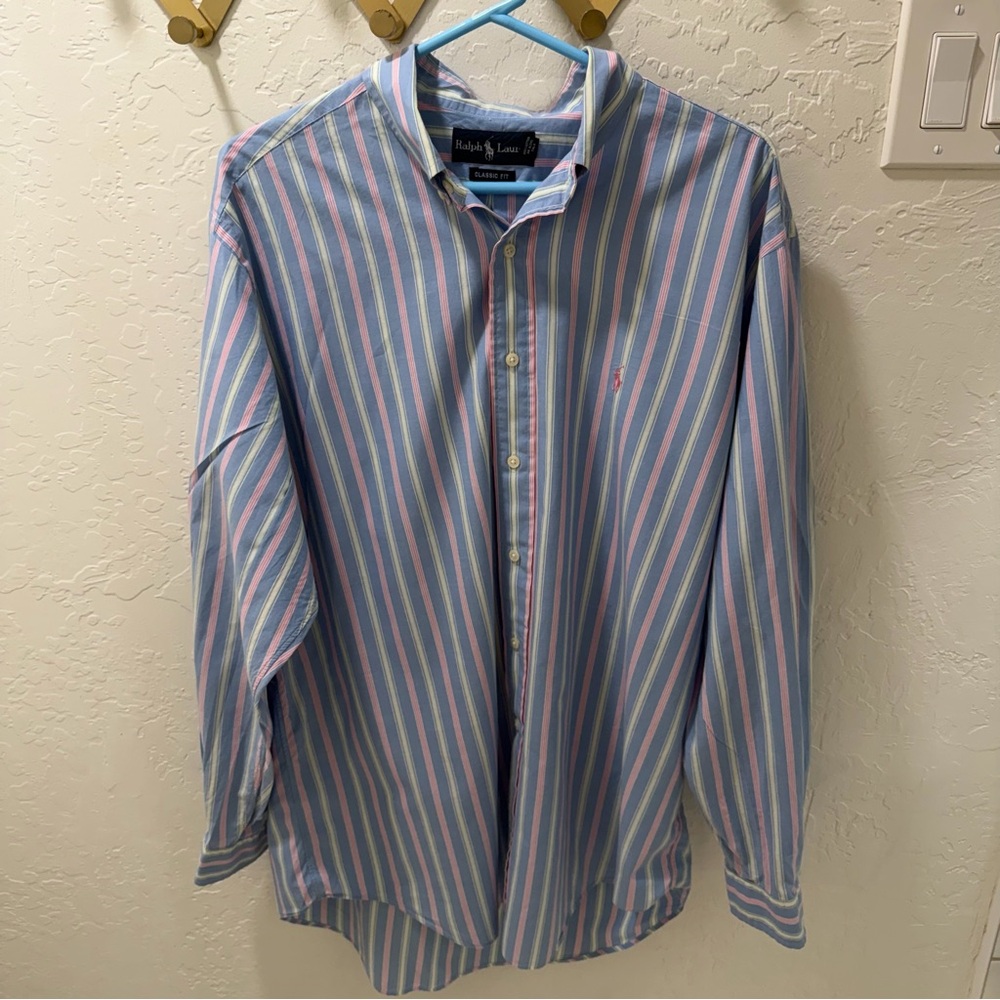 Polo by Ralph Lauren Men's Multicolor Striped Shirt - Large
